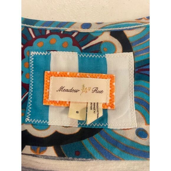 Anthropologie Meadow Rue Split Back Top 8 Fits 6 - Picture 5 of 6